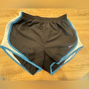 Nike Black Shorts with Blue Trim